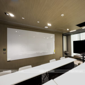 Bảng từ trắng không khung dán tường tràn viền – viết bút dạ, hít nam châm