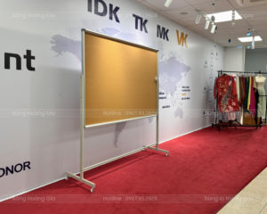 Bảng Ghim Di Động HG16 – Có chân bánh xe chốt hãm