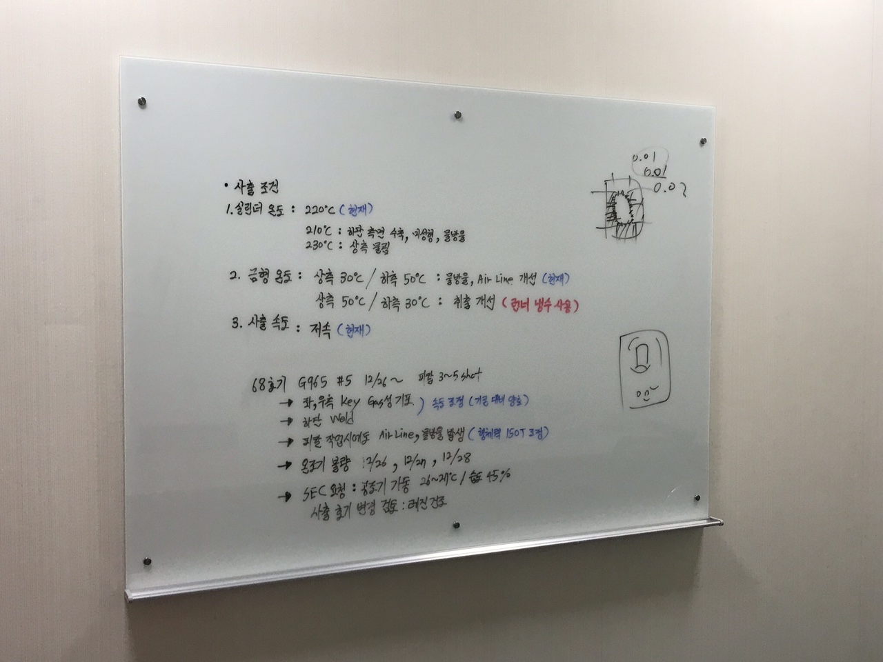 Bảng Kính Cường Lực Chi tiết trụ inox treo tường của bảng kính cường lực văn phòng cao cấp