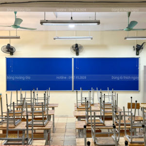 Bảng ghim vải khung nhôm treo tường