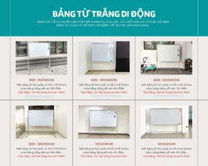 Bảng Từ Trắng Di Động HG16 – Bảng Hoàng Gia