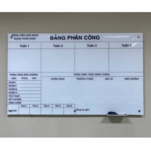 Bảng từ trắng in lịch công tác, planner kế hoạch tuần tháng – Bảng Hoàng Gia