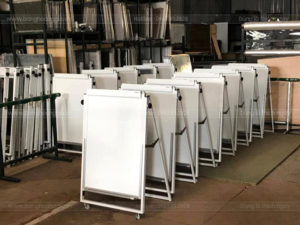 bảng Flipchart chân gấp – Mặt Bảng từ hàn quốc - viết mượt-xóa sạch, kẹp giấy linh hoạt - Bảng Hoàng Gia,