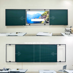 Bảng trượt ngang 2 cánh 1 lớp – Bảng Hoàng Gia