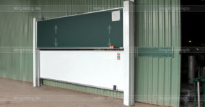 Bảng trượt dọc 2 lớp (bảng cột đôi) tăng vùng viết, trượt lên xuống êm cho lớp học giảng đường